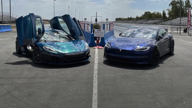 Rimac Nevera Tesla Model S Plaid